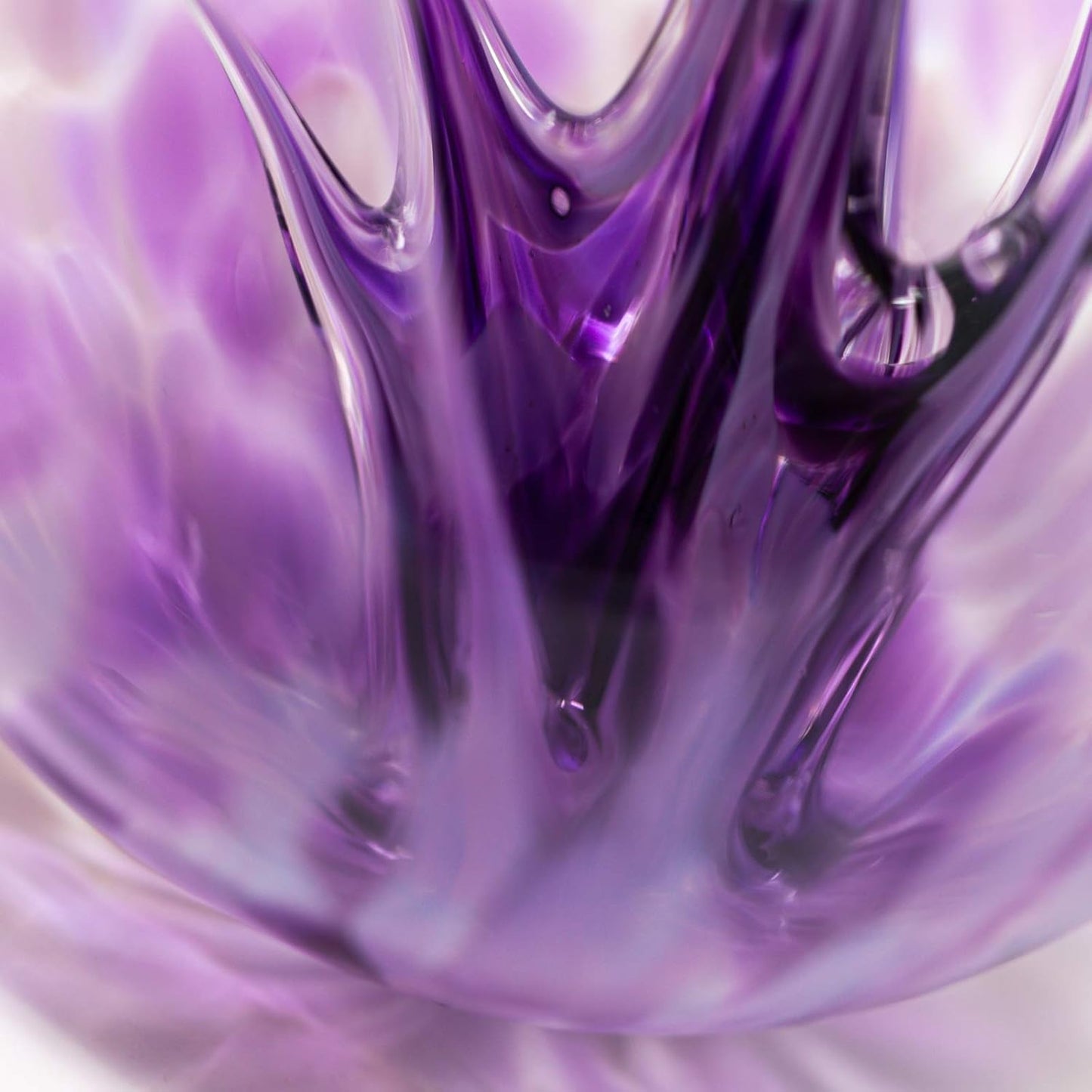 Luke Adams Handmade Glass Gazing Balls for Garden on Clearance – Hand Blown Glass Gazing Ball for Yard Décor – Decorative Garden Globe (Purple Crush/Lavender)