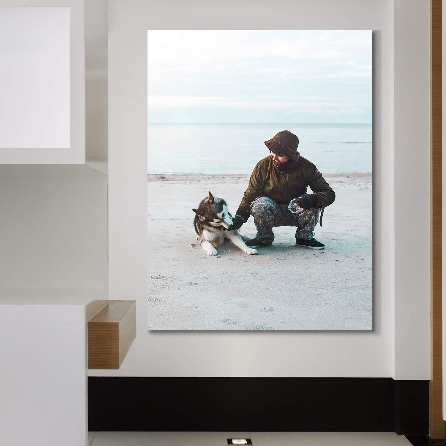 Laoife Custom Canvas Prints with Your Photos 28"x40", Canvas Photo Prints Custom, Personalized Canvas Wall Art for Office Home Bedroom Living Room Wall Decor, Gift for Father's Day Birthday Wedding