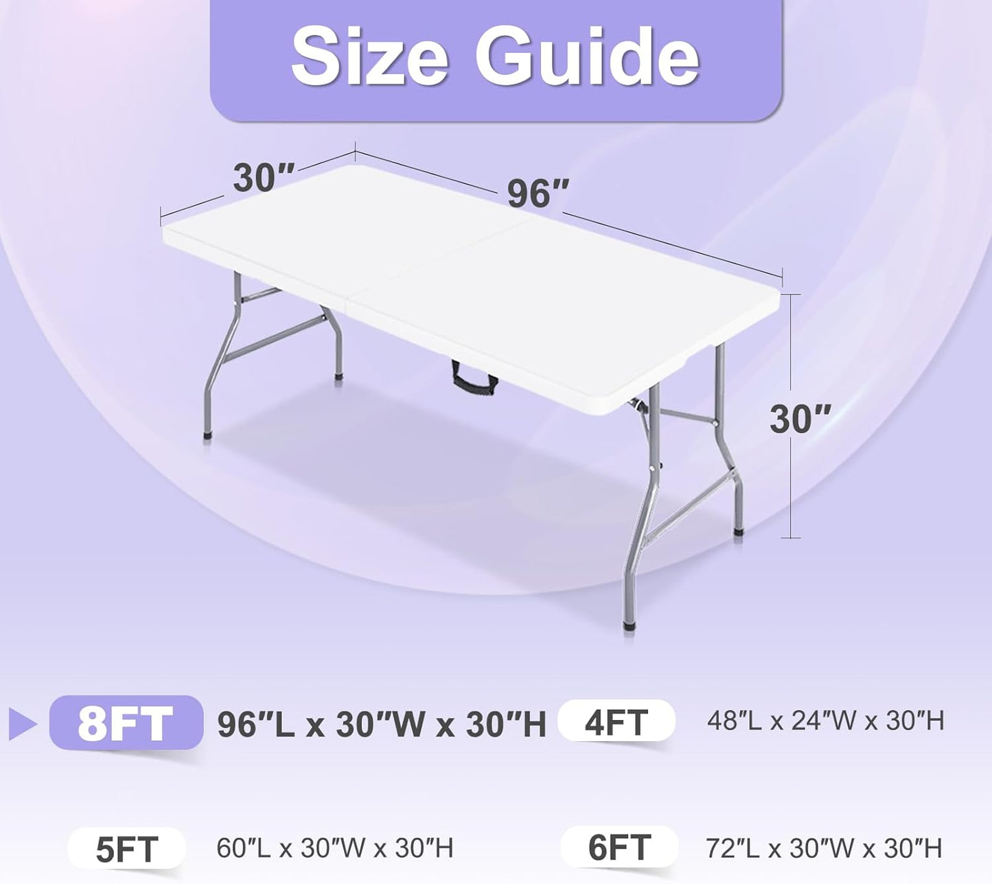 ABCCANOPY 4 Pack 8 FT Black Spandex Table Cover Stretch Fitted Wrinkle Resistant Tablecloth Reuse for Rectangular Folding Table Patry Event Wedding Banquet Protector