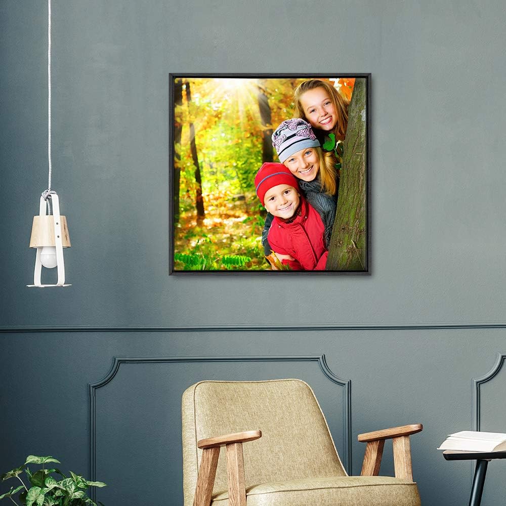 wall26 Framed Custom Canvas Wall Art for Living Room, Bedroom Canvas Prints for Home Decoration Ready to Hang - 24"x24", Black Frame