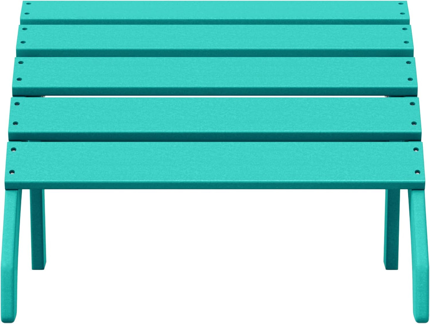WestinTrends Dylan Outdoor Patio HDPE Adirondack Ottoman Footrest, Turquoise