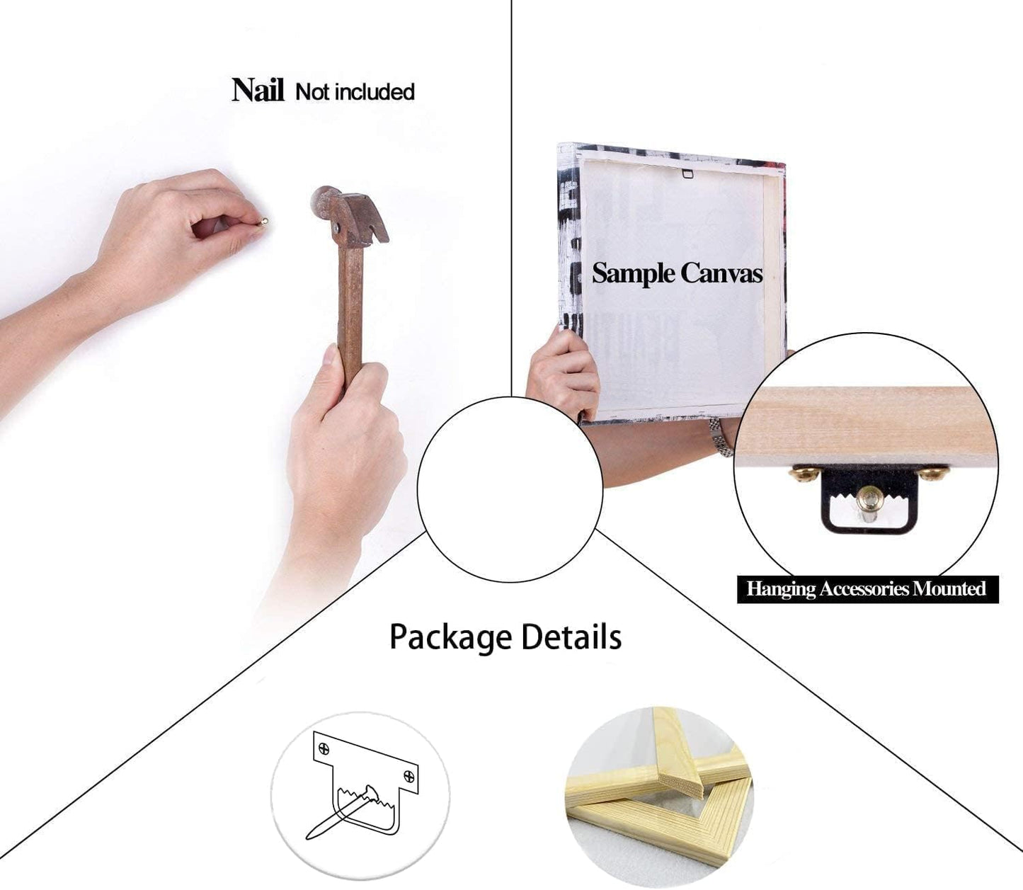 Inspirational Canvas Wall Art Animal Lion Positive Motivational Poster Canvas Painting Wall Art Framed Artwork Prints Picture for Living Room Office Gym [40''Wx 30''H]