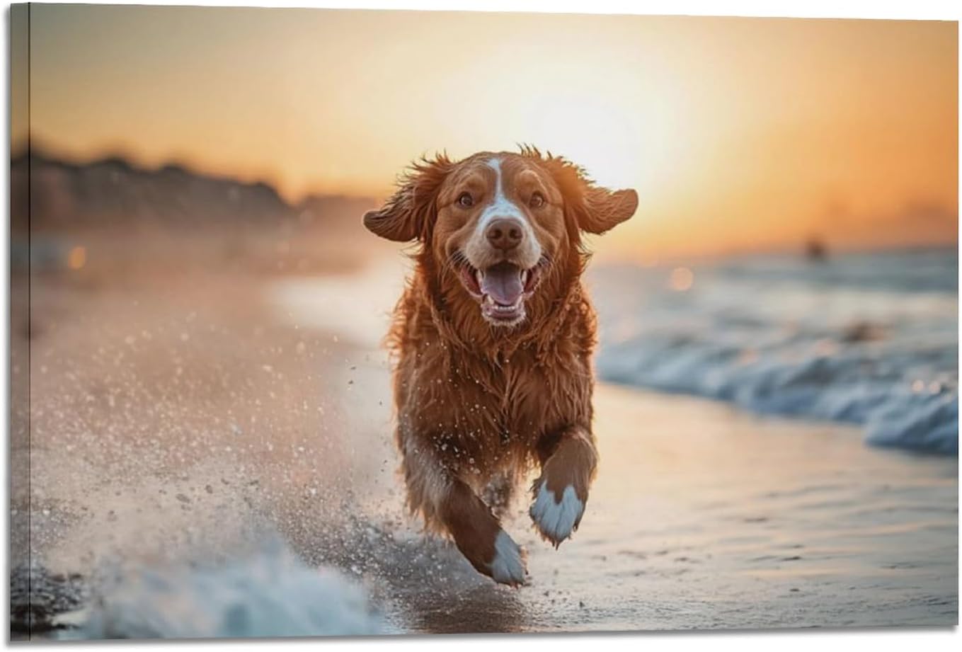 Personalized Photo Canvas Print Wall Art Custom Canvas Prints with Your Photo Customized Canvas Picture Frame Gifts for Pet Baby Family Mom Dad Men Women Couple Boyfriend Girlfriend