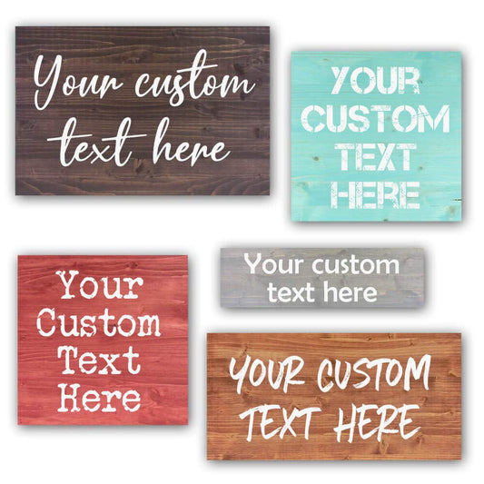 Custom Wood Signs Personalized | Farmhouse Decor | Personalized Signs | Personalized Rustic Wood Signs | Father's Day Gift | Custom Sign | Ready to Hang! (16x16 Inches)