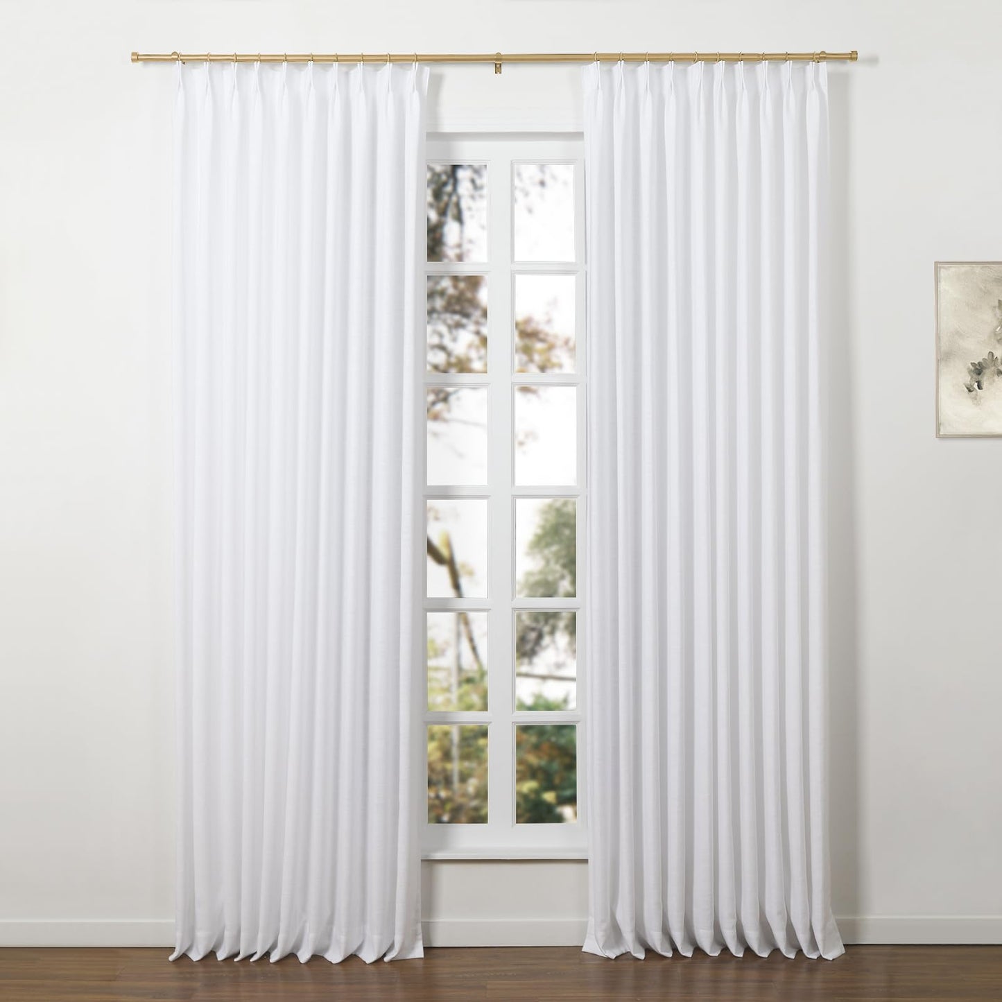 Adjustable Gold Curtain Rod Set - Heavy Duty (28-76" or 28-140" Options)