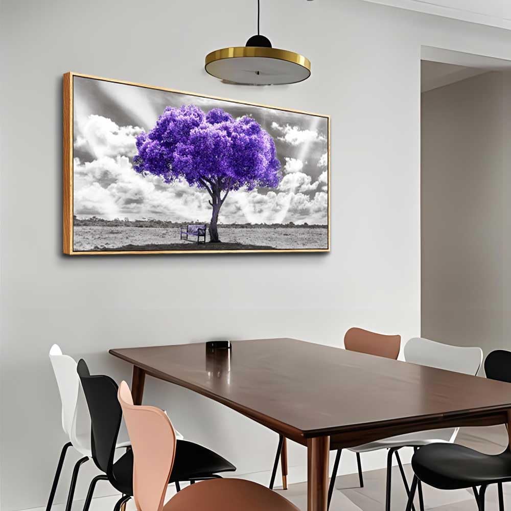 Hyidecorart Large Size Wall Decor - Wood Framed Canvas Art for Living Room, Bedroom & Office - Abstract Black & White Wall Painting - 24" x 48" Ready to Hang