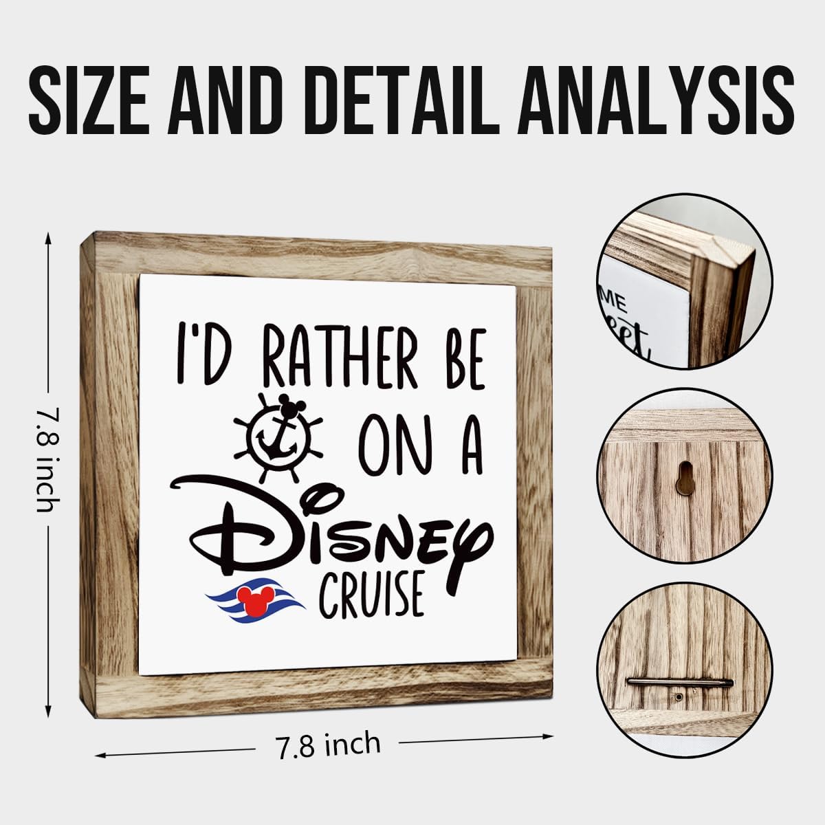 Rustic Wood Sign, Wooden Plaques Table Decor, Farmhouse Home Decorative, Inspired Decor for Office Cubicle, Small Wooden Box Sign, Office Decoration Art