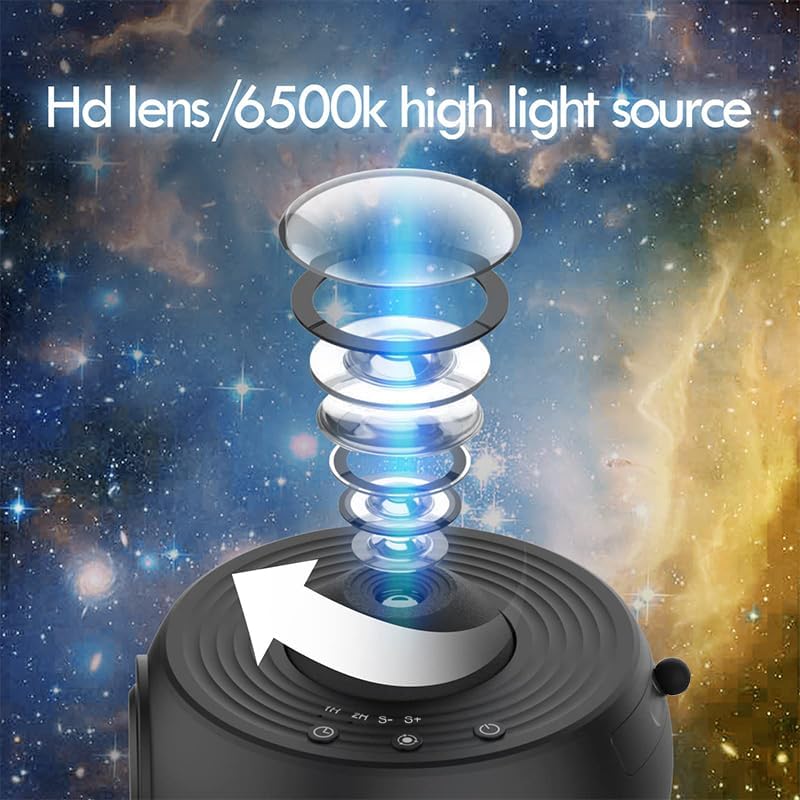 Planetarium Star Projector,Rusoso Galaxy Projector,13 in 1 Film Discs Projector Galaxy Night Light Starry Sky Lamp,360 ° Rotation, Low Noise,for Kids,Bedroom,Party,Game Rooms