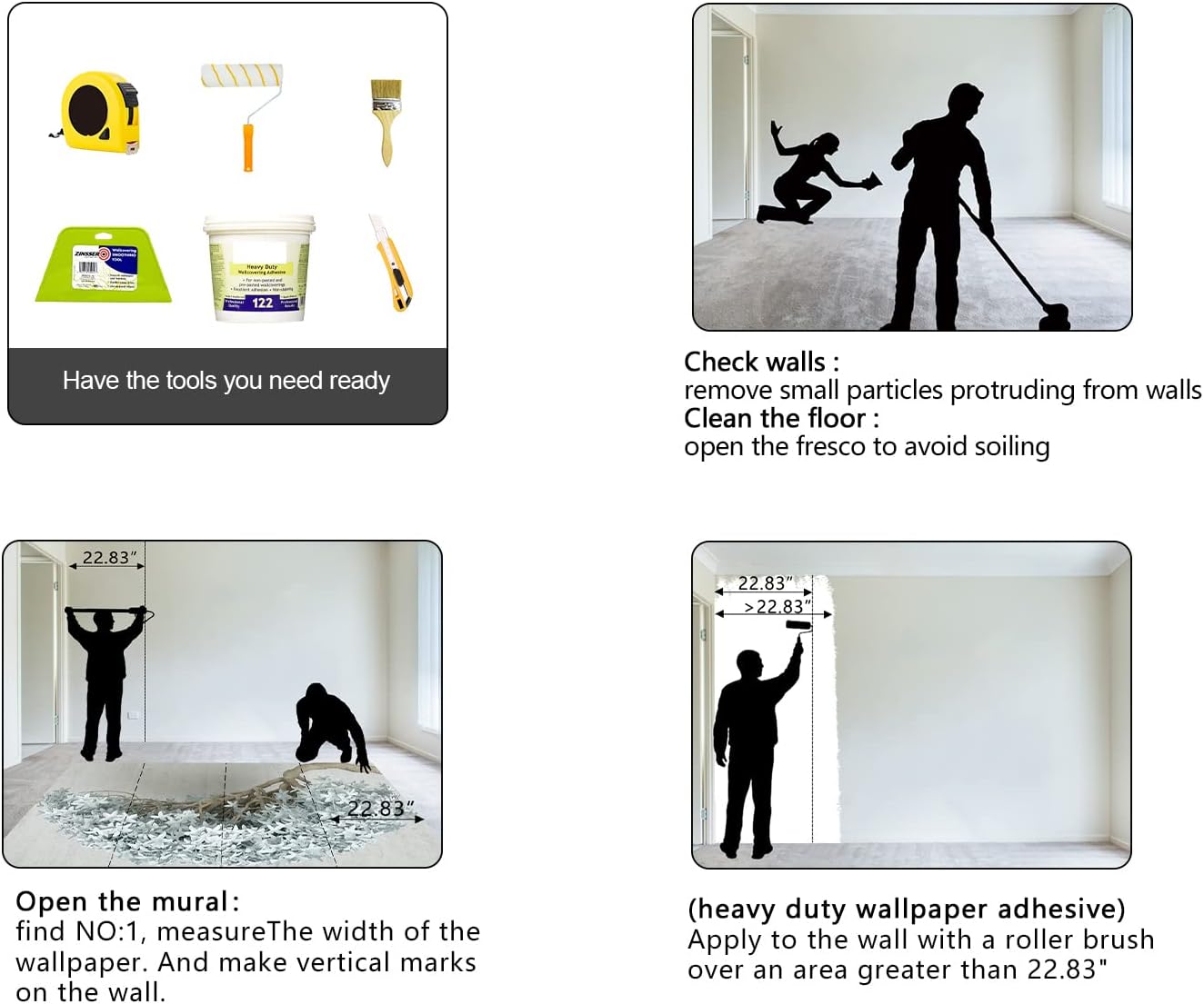 Modern Abstract Tree Wallpaper for Bedroom 3D Mural Living Room Large Wall Mural Room Adhesive Fabric Decor - 91"x65"（Not Peel and Stick）