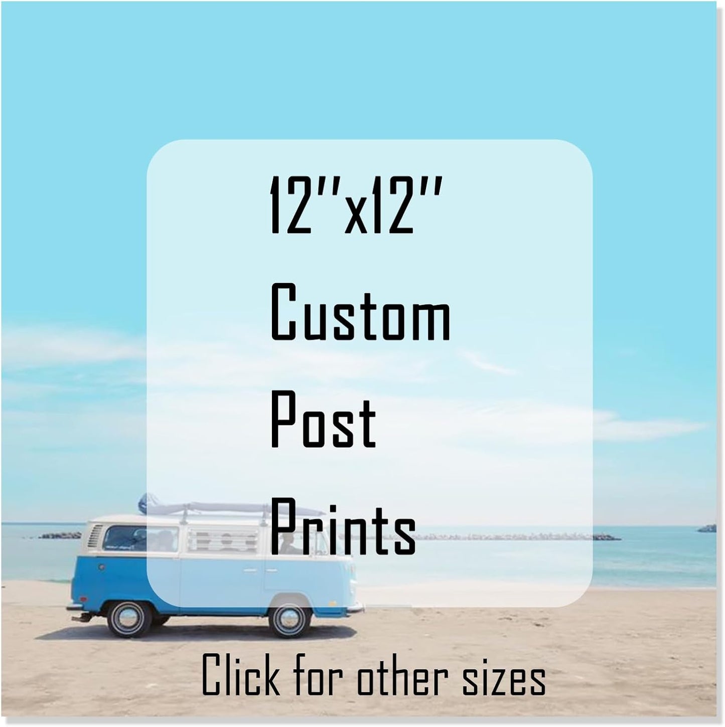 GZZFXXD Personalized Custom 12''x12'' Canvas Prints with Your Photo/your Image Large Wallart Wall Decor for Bedroom Dining room Living room Children's room(Unframed)