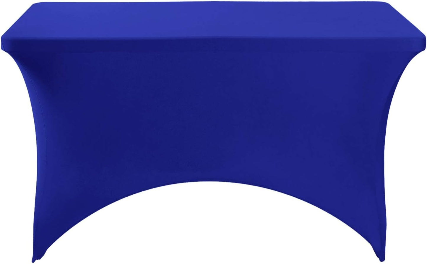 Spandex Table Cover for 4FT or 6ft or 8ft Table Universal Fitted Stretch Tablecloth for Party, Banquet, Wedding and Events-Royal Blue