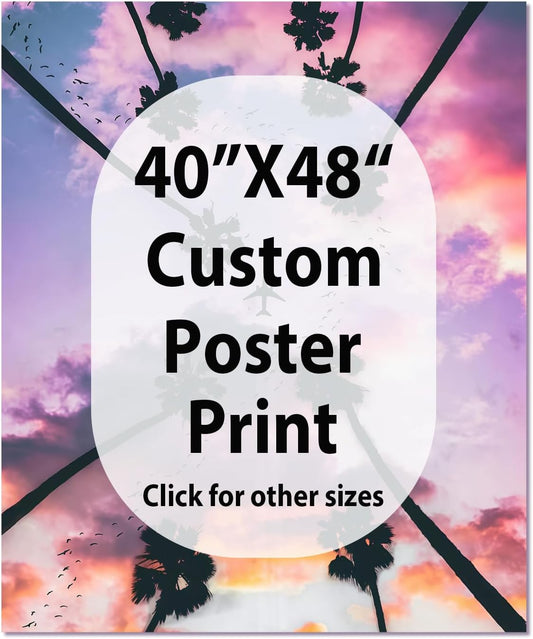 Canvas Prints With Your Photos, Custom Poster On Canvas (Unframed 40x48) Transform Your Photos Into Stunning Framed Wall Art Digitally Printed Photo To Canvas Ideal For Home Decor Gifts Keepsakes