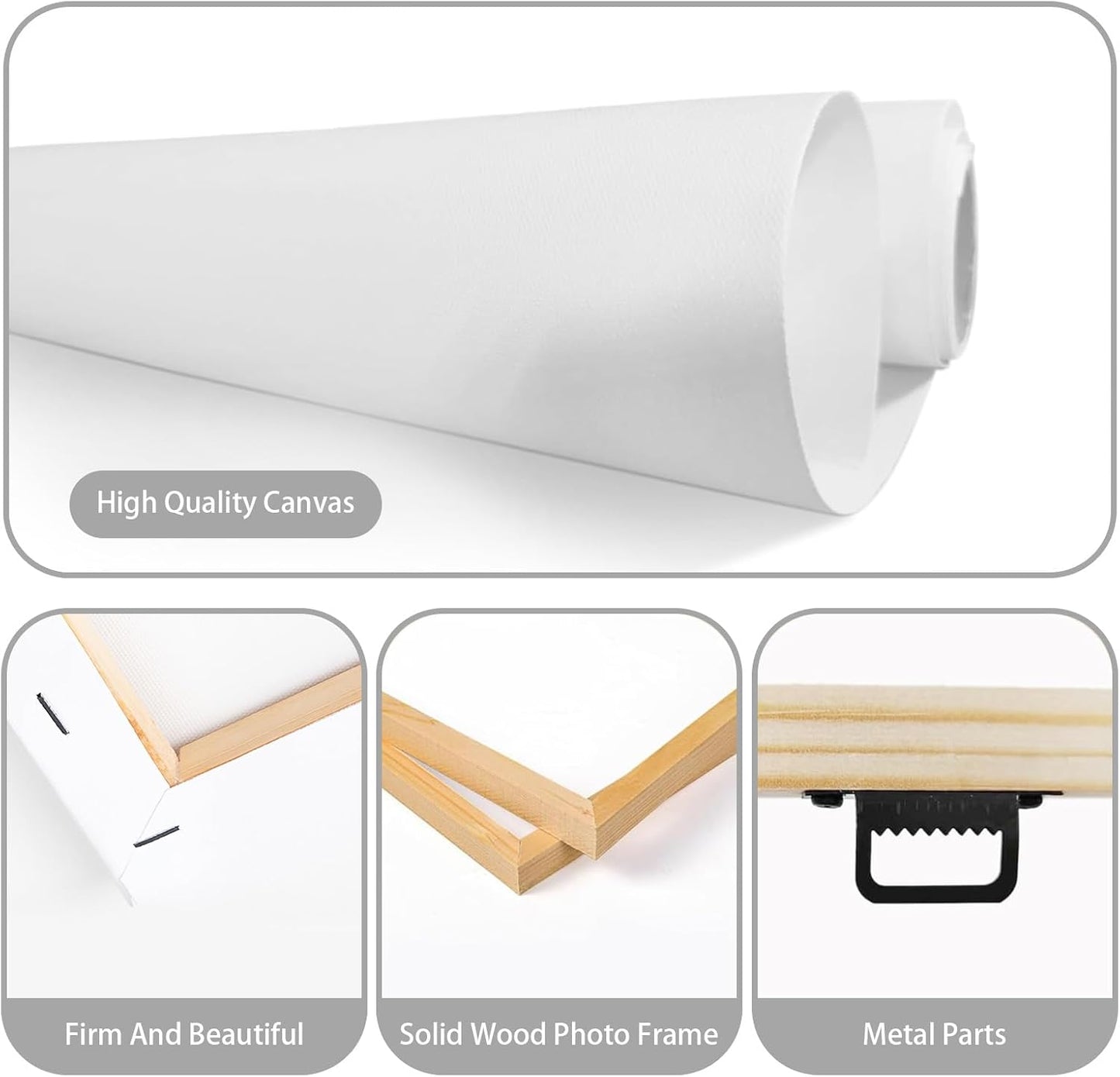 Customized Canvas Prints With Your Photos, Personalized Custom Canvas Wall Art, Custom Wall Art For Bedroom Unique Gift For Christmas Valentine'S Day Wedding Housewarming For Mom Women And Men 28×28