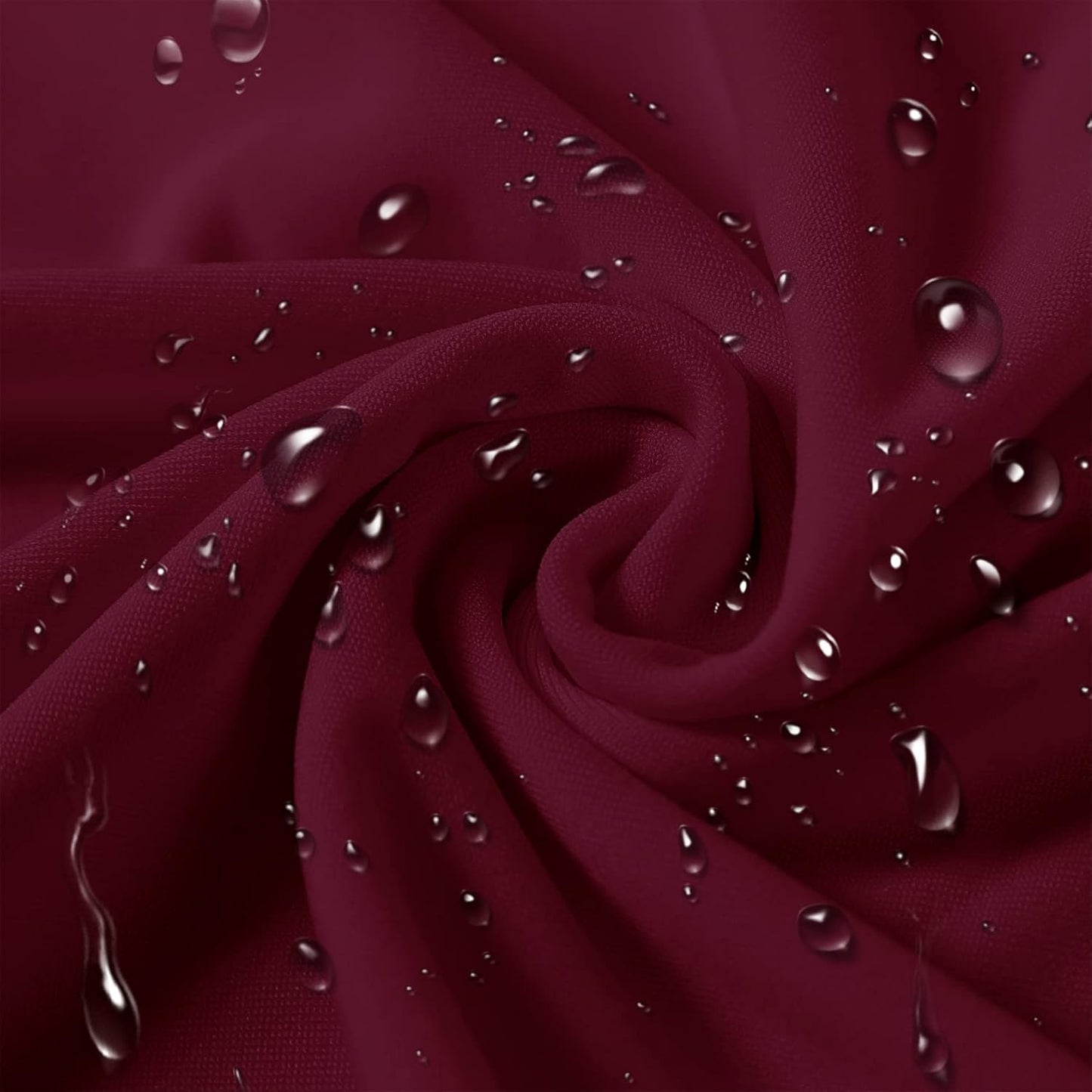 SUPERO Burgundy Chair Cover, 12PCS Waterproof Stretch Polyester Spandex, Universal Fit Protector for Dining, Outdoor, Party, Banquet, Wedding Event, Hotel