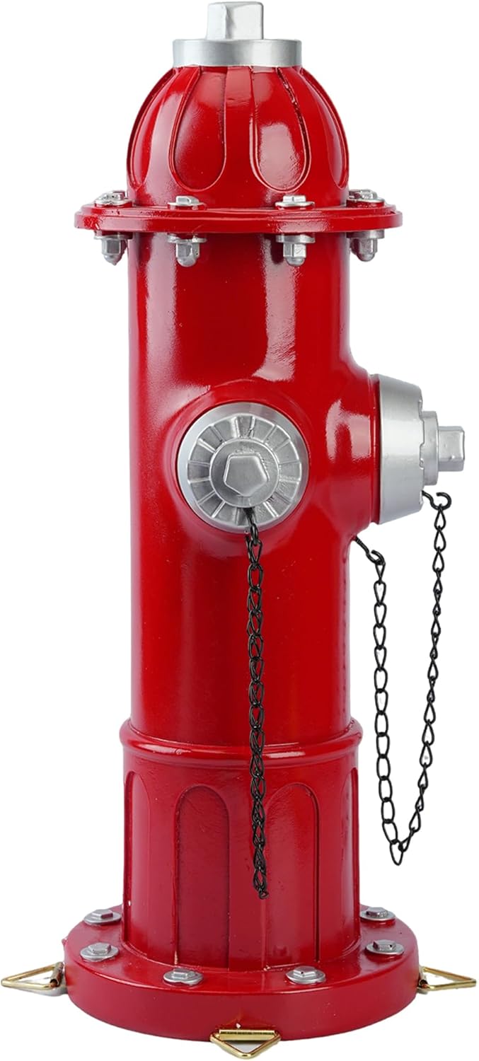 Elenon Garden Fire Hydrant Outdoor Statue Decorative for Dog to Peed on, 14.5" Fire Hydrant Puppy Pee Training Post, Gadrden Yard Lawn Backyard Ornament Decoration Firefighter Gifts for Men