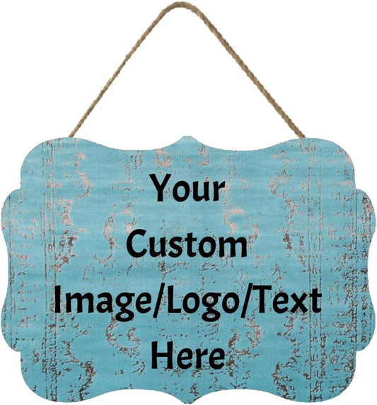 Personalized Custom Wooden Signs with Any Text Name for Home Door Man Cave Bar Family Farmhouse Decorative Home Kitchen Rustic Wall Decor