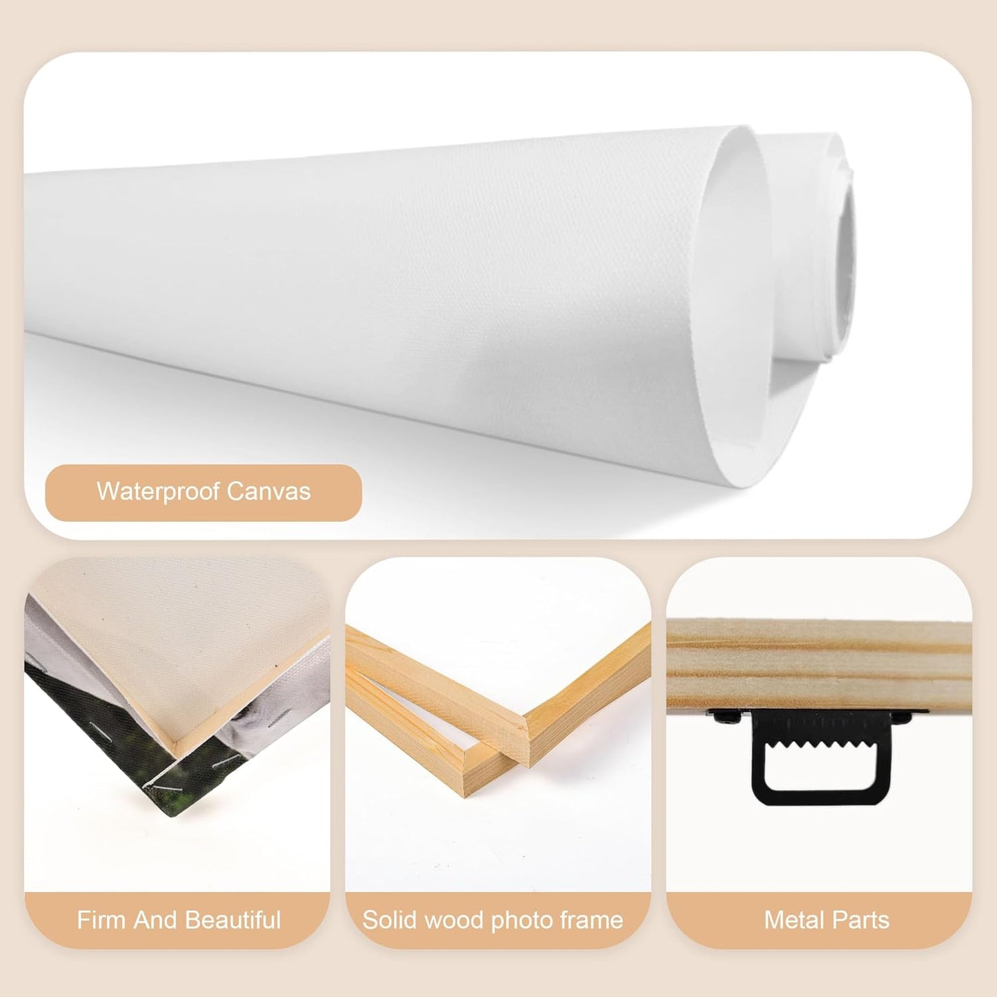 Tapuayts Personalized Custom Canvas Poster: Upload Your Image/Photo for Custom Photo-to-Poster Printing, Quality Wall Art Print (24" X 36")