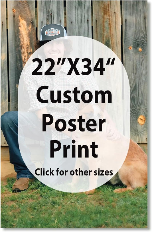 Canvas Prints With Your Photos, Custom Poster On Canvas (Unframed 22x34) Transform Your Photos Into Stunning Framed Wall Art Digitally Printed Photo To Canvas Ideal For Home Decor Gifts Keepsakes