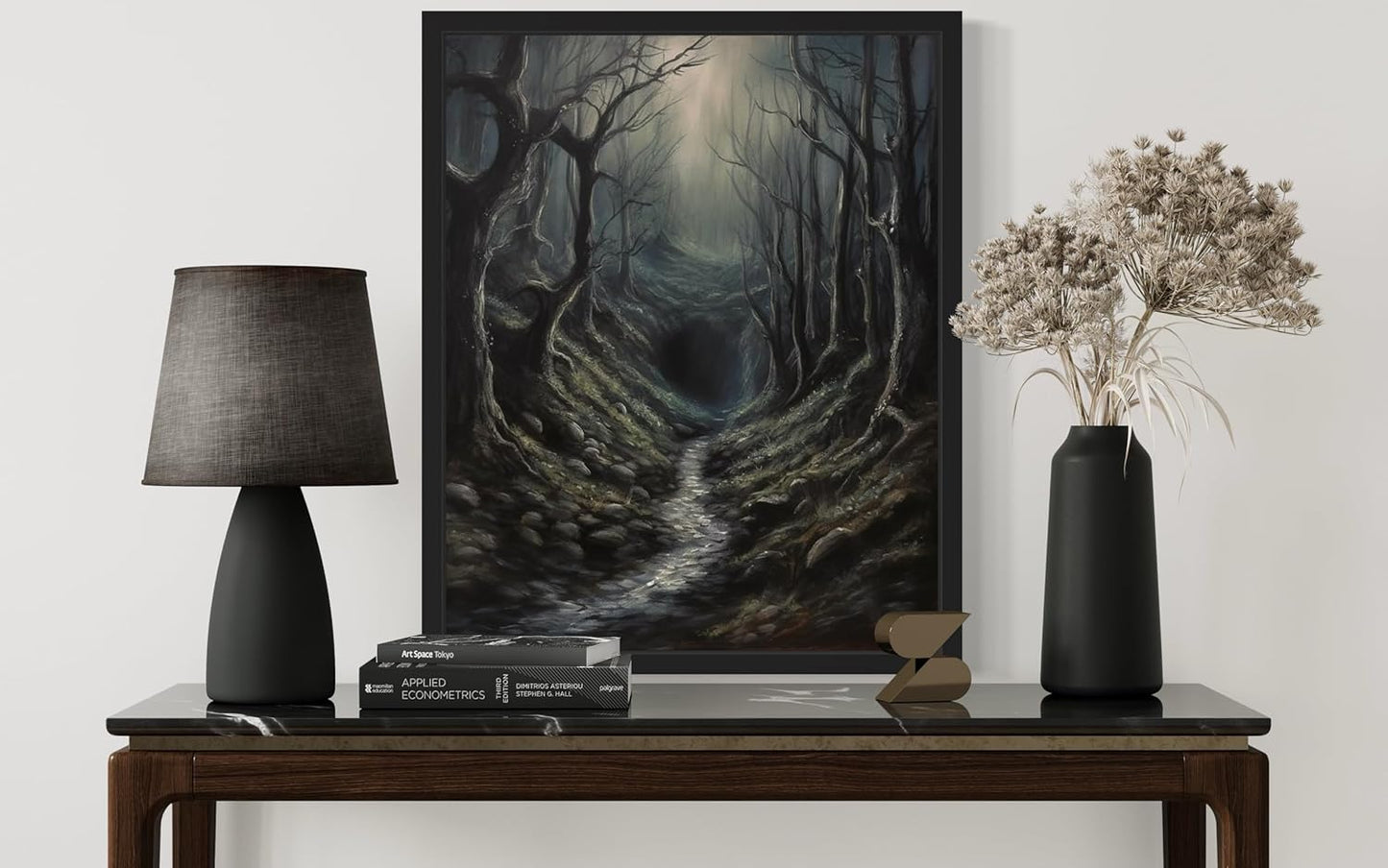 Dark Tunnel Poster Art Print, Halloween Scary Vintage Wall Art Academia Spooky Painting Decoration for Horror Prints, Gothic Posters Bedroom Decor 89 (Dark Tunnel, 8 x 10 inches, Unframed)