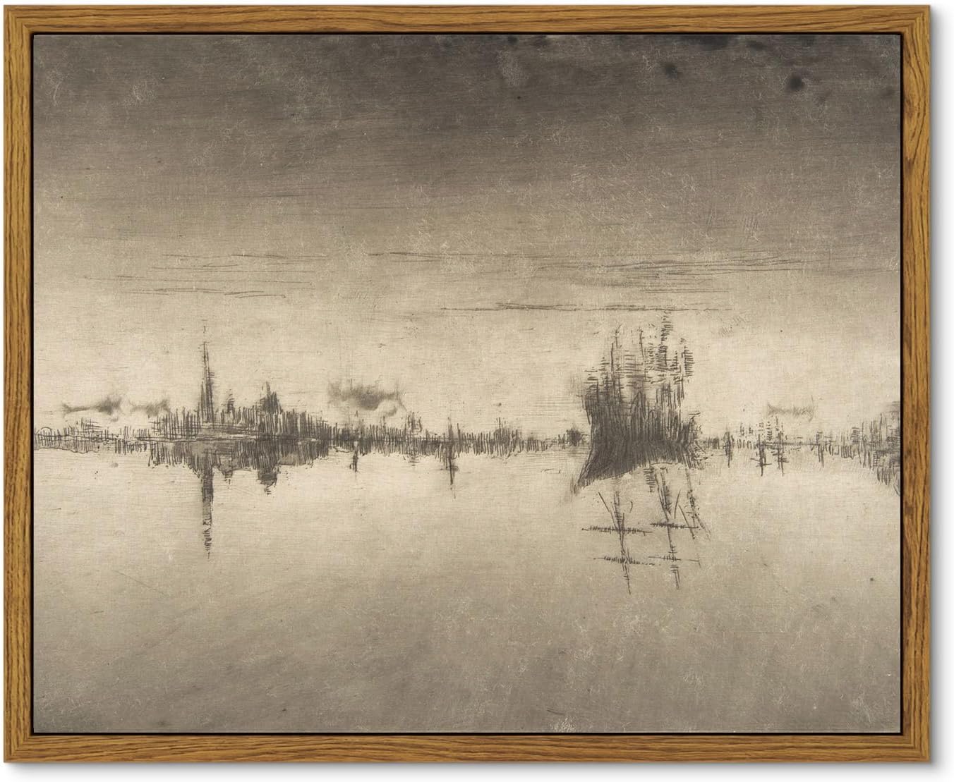 VIYYIEA Framed Canvas Wall Art Home Decor Vintage Quote Wall Decor Aesthetic Sailboat Reflections Coastal Room Decor Christian Art Prints Rustic Home Decor for Living Room Bathroom Bedroom 9x11in