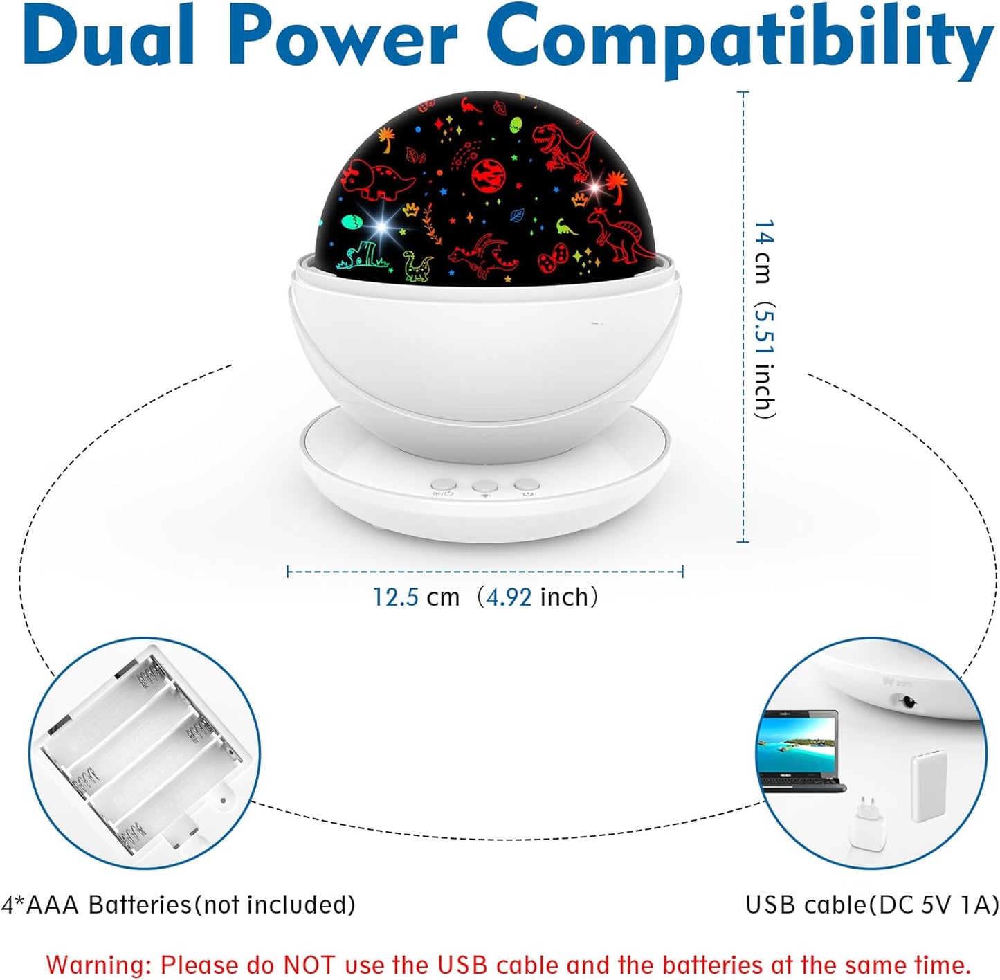 Batman Night Light Projector for Boy,Kids Night Lights with Batman and Dinosaur Theme,360 Degree Rotation,15 Mode Color Changing,Birthday Gift Toys