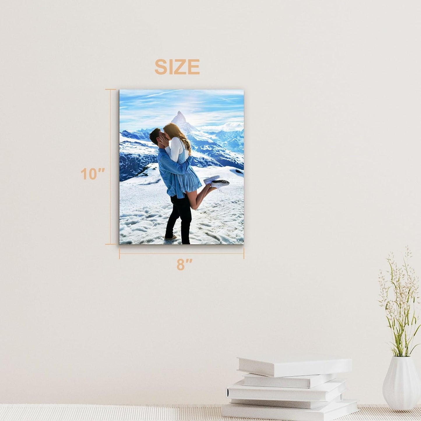 Tapuayts Personalized Custom Canvas Poster: Upload Your Image/Photo for Custom Photo-to-Poster Printing, Quality Wall Art Print (20" X 20")