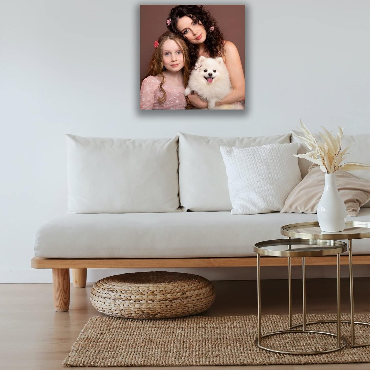 Custom Canvas Prints with Your Photos Custom Wall Art Personalized Canvas Pictures for Pet/Family Gifts for Mom/Men/Women (20'' W x 30'' H)