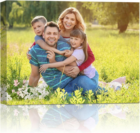 AbcCustomize Custom Canvas Prints,Transform Your Memories into Beautiful Art with Personalized Photo on Canvas,Personalized Canvas Wall Art for Home Decor, Gifts, and Keepsakes