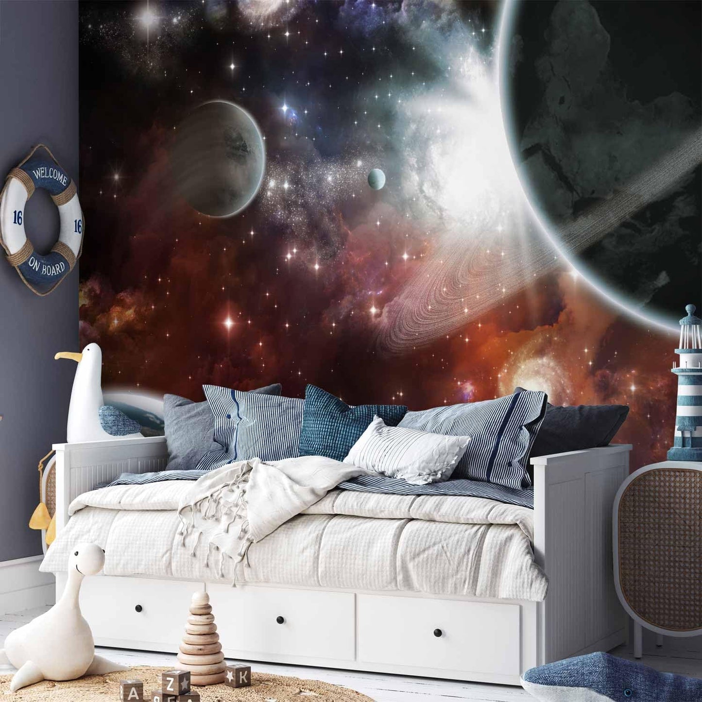 artgeist Wall Mural Cosmos Galaxy 177x124 in - XXL Non-Woven Wallpaper Fleece Wall Decor Photo Print Picture Image Design Home 10110905-32