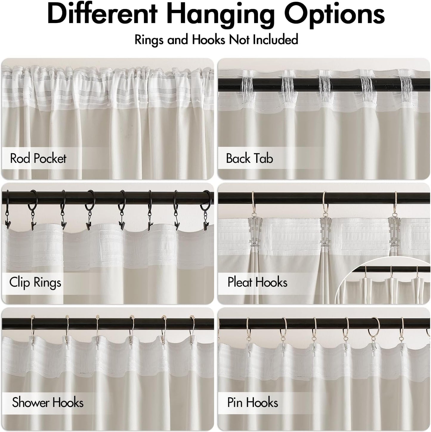 MIULEE Ivory White Velvet Curtains 108 inches Long 2 Panels - Luxury Pinch Pleated Room Darkening Window Drapes for Bedroom Living Room Thermal Insulated Super Soft, Back Tab Rod Pocket Elegant Decor