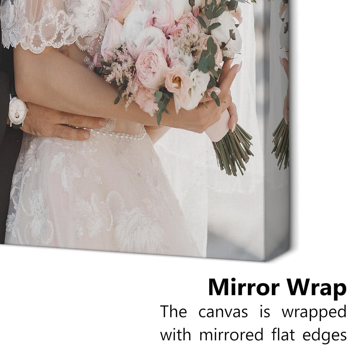 Personalized Custom Canvas Prints with Your Photos & Text, Customized Picture Print, Transform Own Images Into Framed Wall Art Digitally Printed Photo to Canvas, Keepsakes Gifts for Family 16x24’’