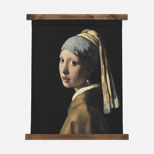 American Art Decor Girl with a Pearl Earring Tapestry Vintage Hanging Canvas Wall Art by Johannes Vermeer
