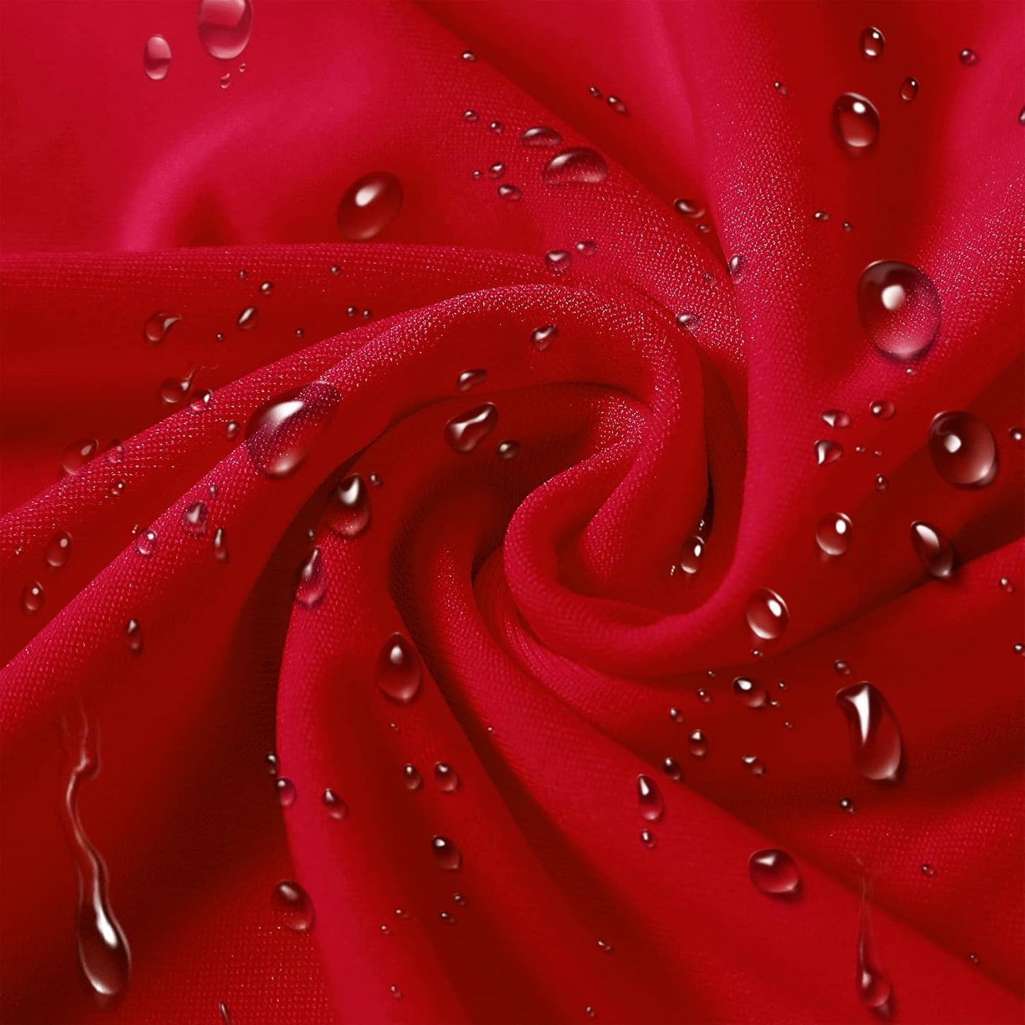 SUPERO Waterproof Spandex Chair Cover 50PCS, Stretch Dining Chair Covers, Polyester Outdoor Chair Covers, Protector Stretch Chair Cover for Party Universal, Banquet, Wedding Event, Hotel(Red)