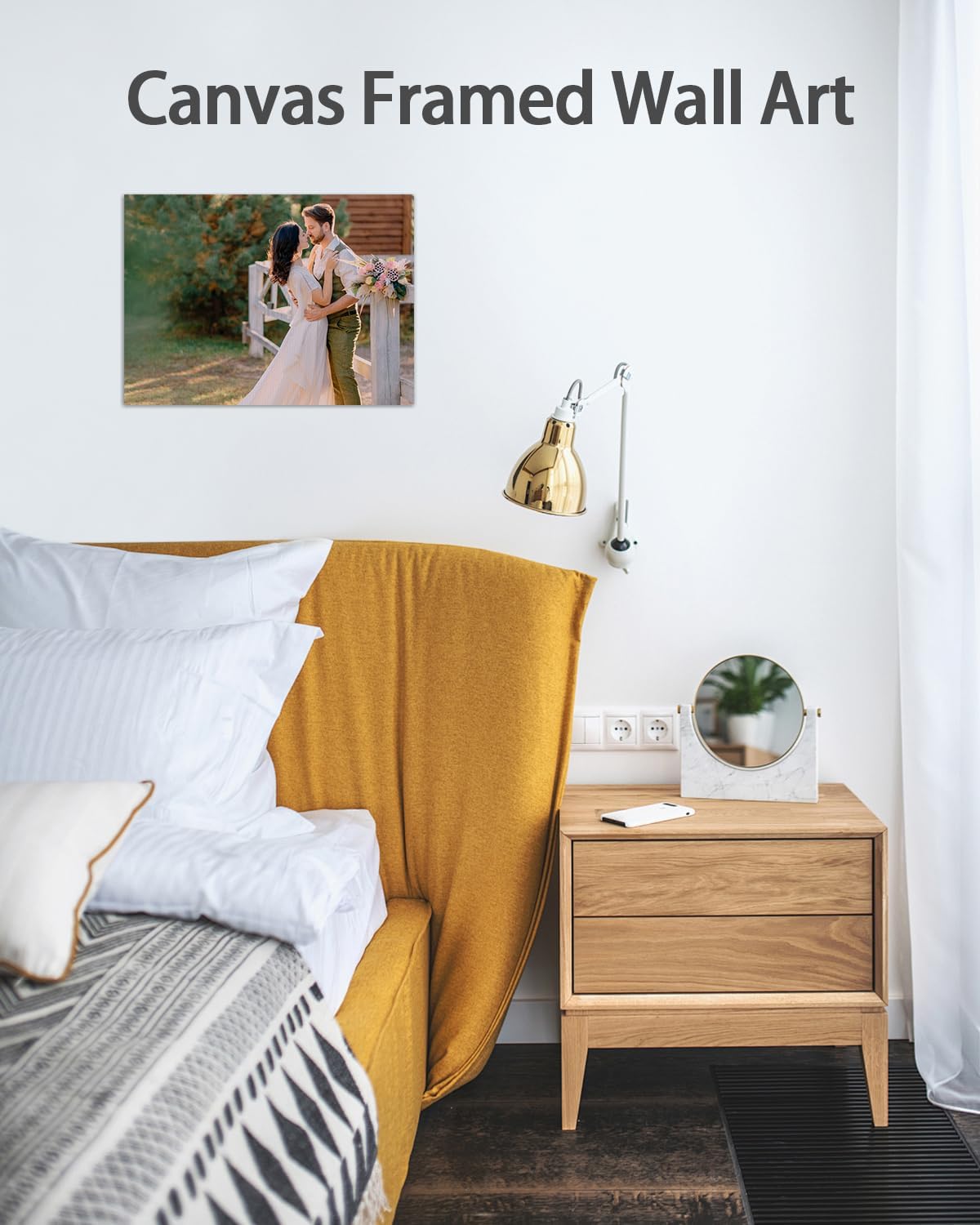 AbcCustomize Canvas Prints with Your Photos，Custom Canvas Wall Art for Bedroom, Living Room, Farmhouse Decor，Personalized Gifts Canvas Prints for Family，Friend，Lover，Pet