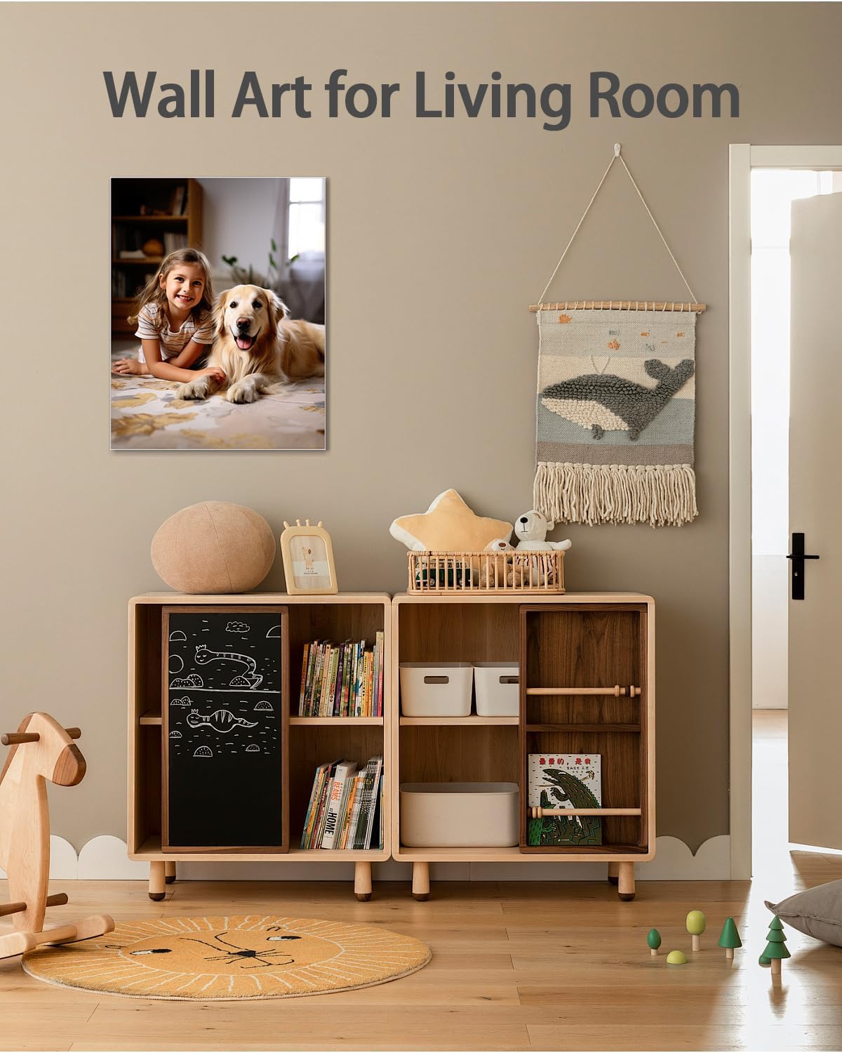 AbcCustomize Canvas Prints with Your Photos，Custom Canvas Wall Art for Bedroom, Living Room, Farmhouse Decor，Personalized Gifts Canvas Prints for Family，Friend，Lover，Pet