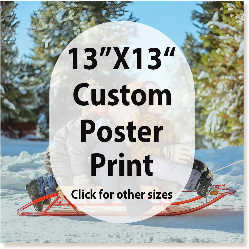 Canvas Prints With Your Photos, Custom Poster On Canvas (Unframed 13x13) Transform Your Photos Into Stunning Framed Wall Art Digitally Printed Photo To Canvas Ideal For Home Decor Gifts Keepsakes
