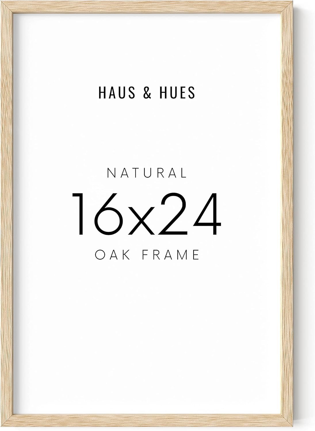 HAUS AND HUES 16x24 Frame - Light Wooden Picture Frame, Set of 1 (Beige)