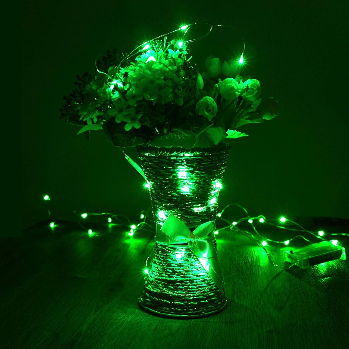 XINKAITE Waterproof LED Fairy String Lights - Starry DIY Decoration for Indoor & Outdoor Parties, Christmas, Holidays (10FT/3Meters, Green)