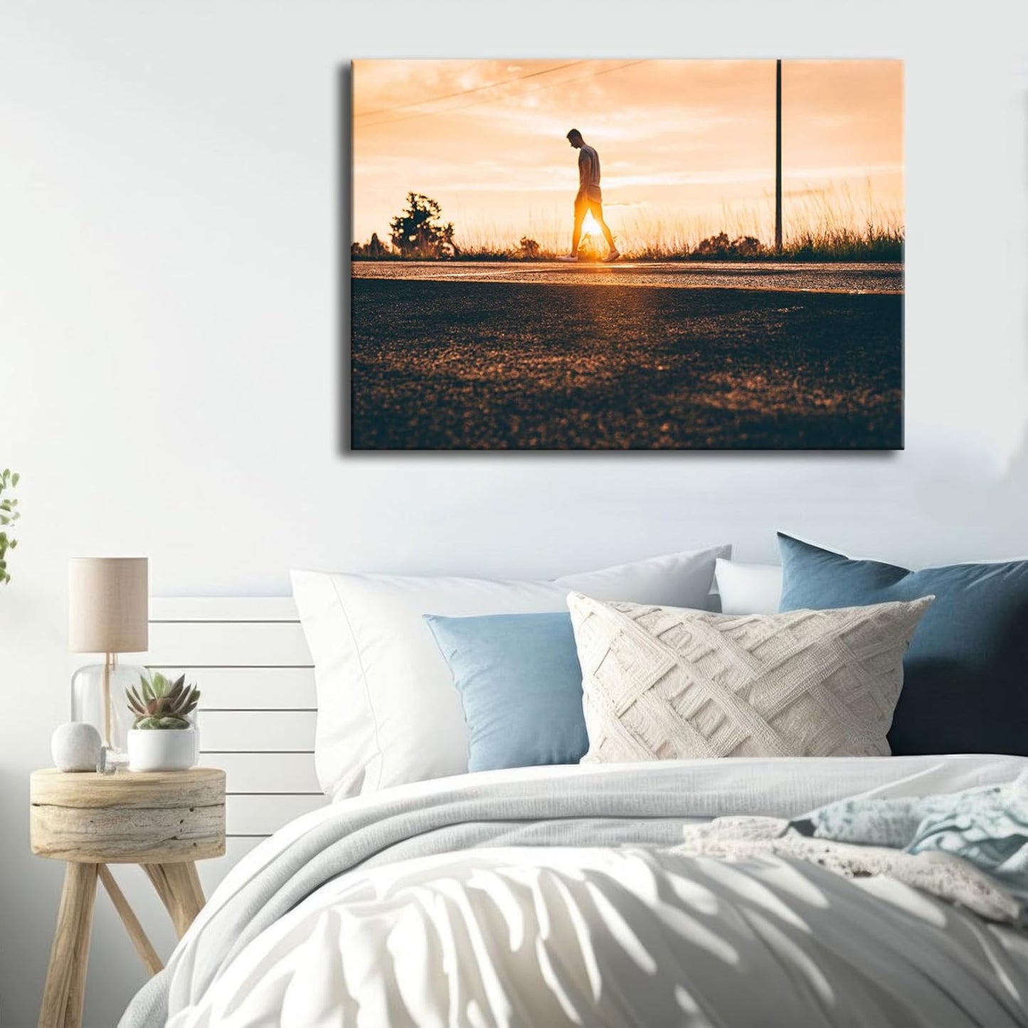 Laoife Custom Canvas Prints with Your Photos 40"x28", Canvas Photo Prints Custom, Personalized Canvas Wall Art for Office Home Bedroom Living Room Wall Decor, Gift for Father's Day Birthday Wedding