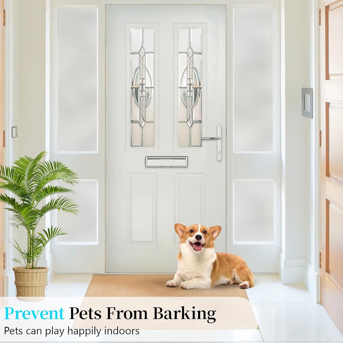 Niviy Frosted Glass Window Privacy Film 78.7 x 23.6 Inch Static Cling Bathroom Window Frosting Film Day and Night Privacy Windows Cling Home Glass Door Cover