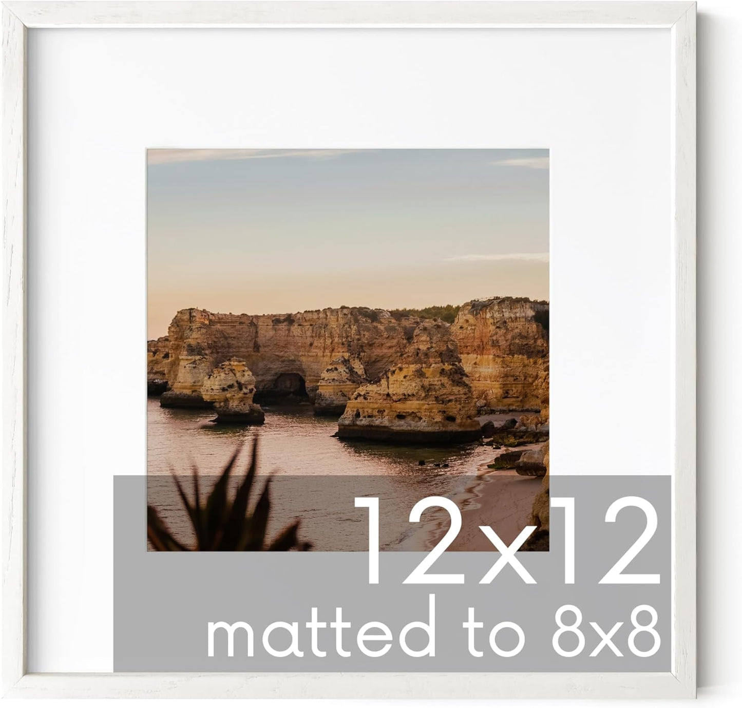 HAUS AND HUES White Square Frame Set of 1-12x12