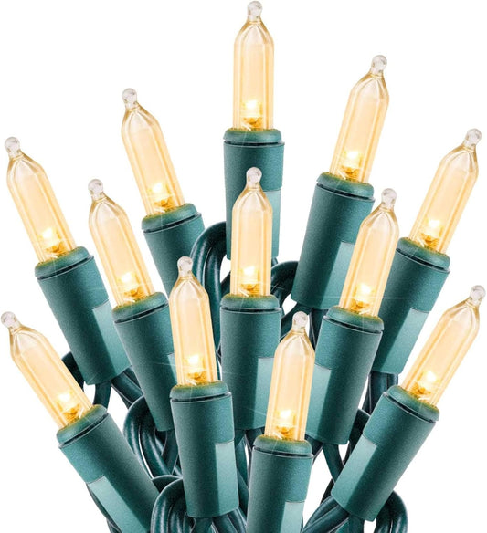 Christmas Led Mini String Lights, 67 Feet 200 LED Outdoor Mini Christmas Lights, Waterproof String Lights Plug in for Tree Wreath Garland Holiday Commercial Decorations, Warm White