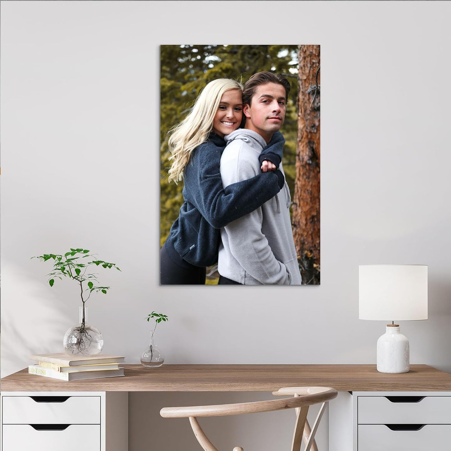 Tapuayts Personalized Custom Canvas Poster: Upload Your Image/Photo for Custom Photo-to-Poster Printing,Quality Wall Art Print (20" X 32")
