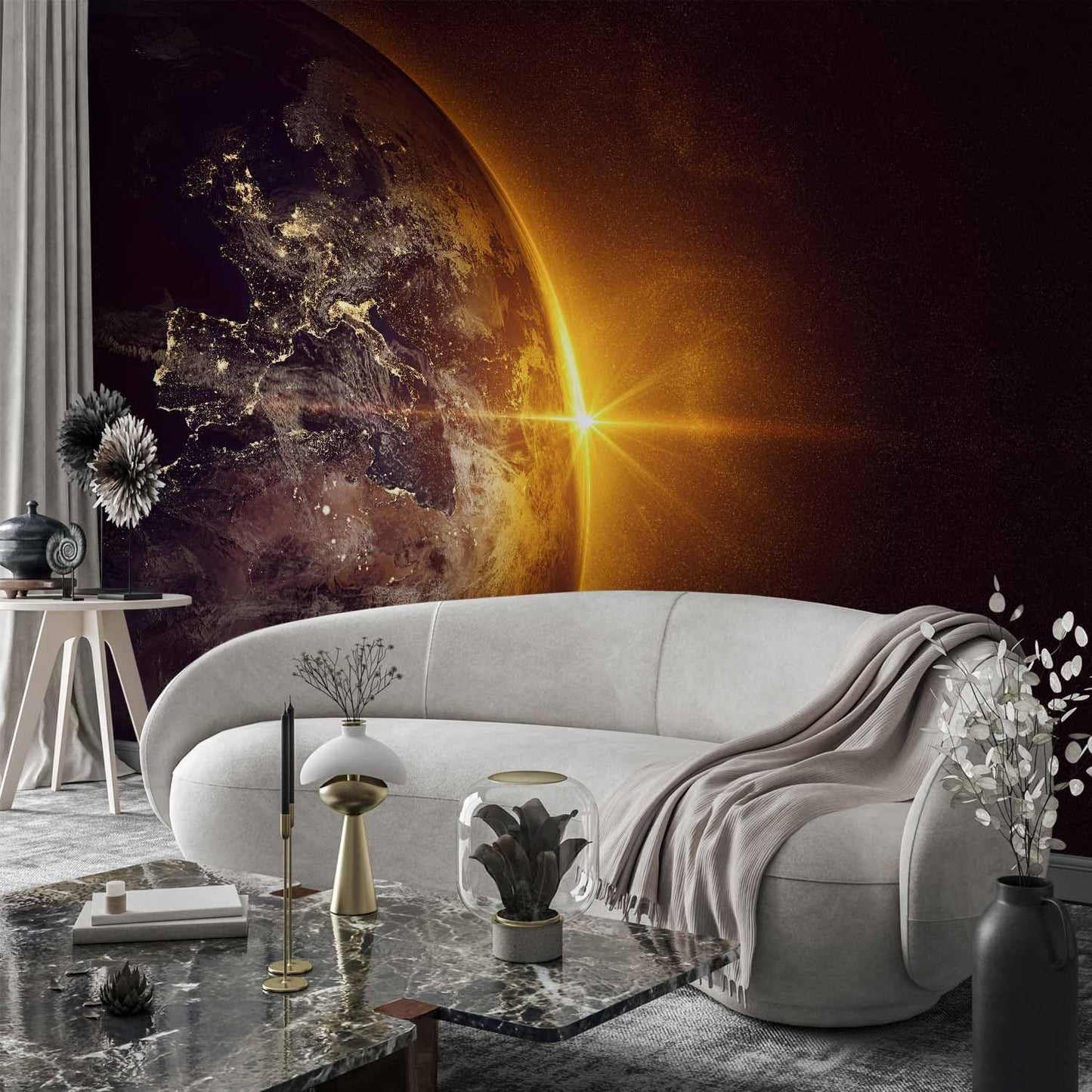 artgeist Wall Mural Cosmos Galaxy 116x83 in - Peel and Stick Self-Adhesive Wallpaper Removable Large Sticker Foil Wall Decor Print Picture Image Design n-B-0003-a-a