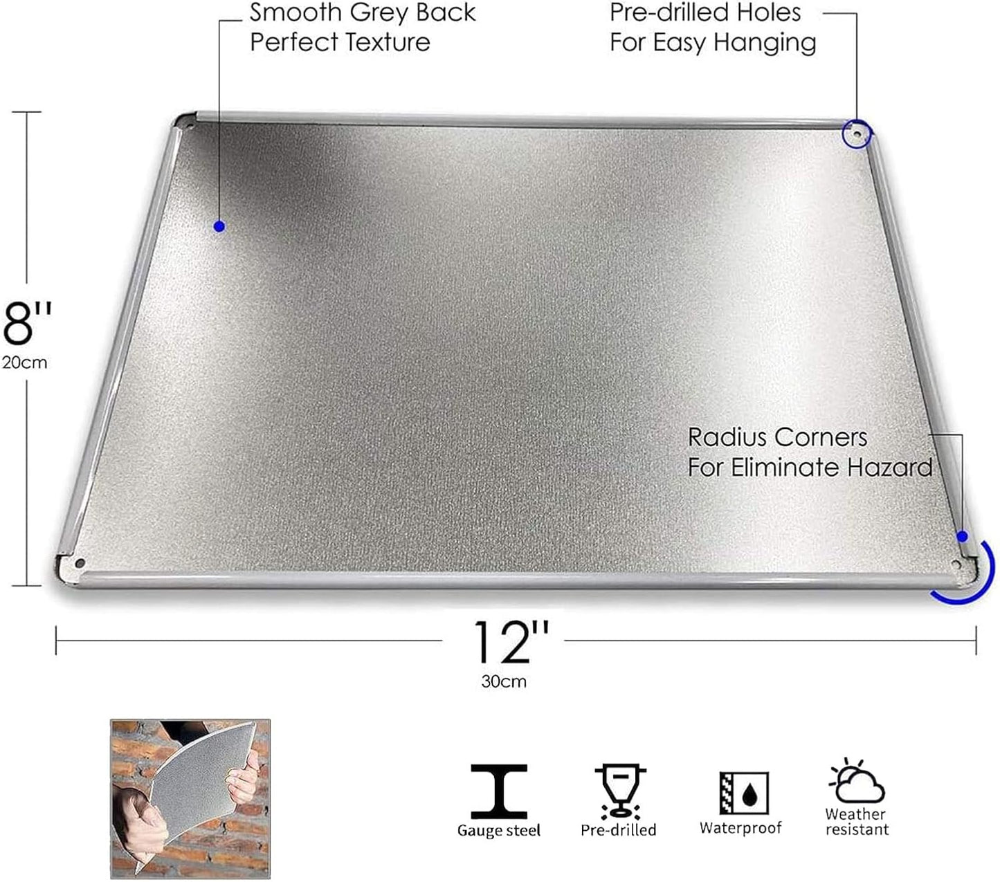 Teen Boys Room Decor - Cool Inspirational Wall Art Teenage Girl Bedroom Stuff 7 Rules of Life Metal Tin Signs for 10-18 Year Old Teens Room Accessories 8x12 Inch