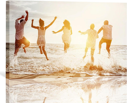 Custom Framed Canvas Prints With Your Photos-Personalized Picture To Canvas Wall Art ，Home Decoration Gifts Holiday Gifts