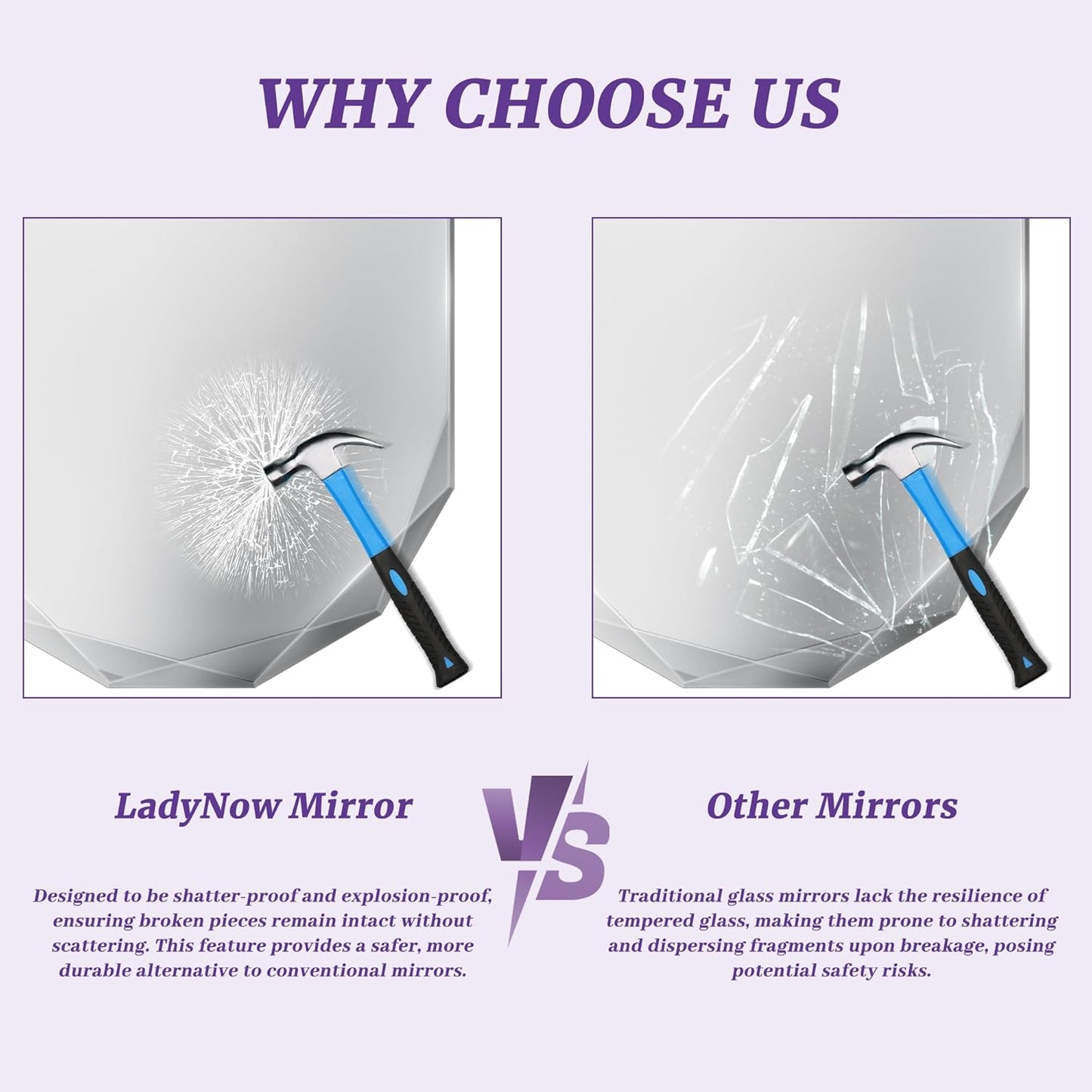 Bathroom Mirror for Wall, 30" x 40" Oval Mirror, Bathroom Vanity Mirror, Wall Mount Vanity Mirrors, Beveled Edge Frameless Wall Mirrors Decorative, Irregular Beveled Edge Mirror