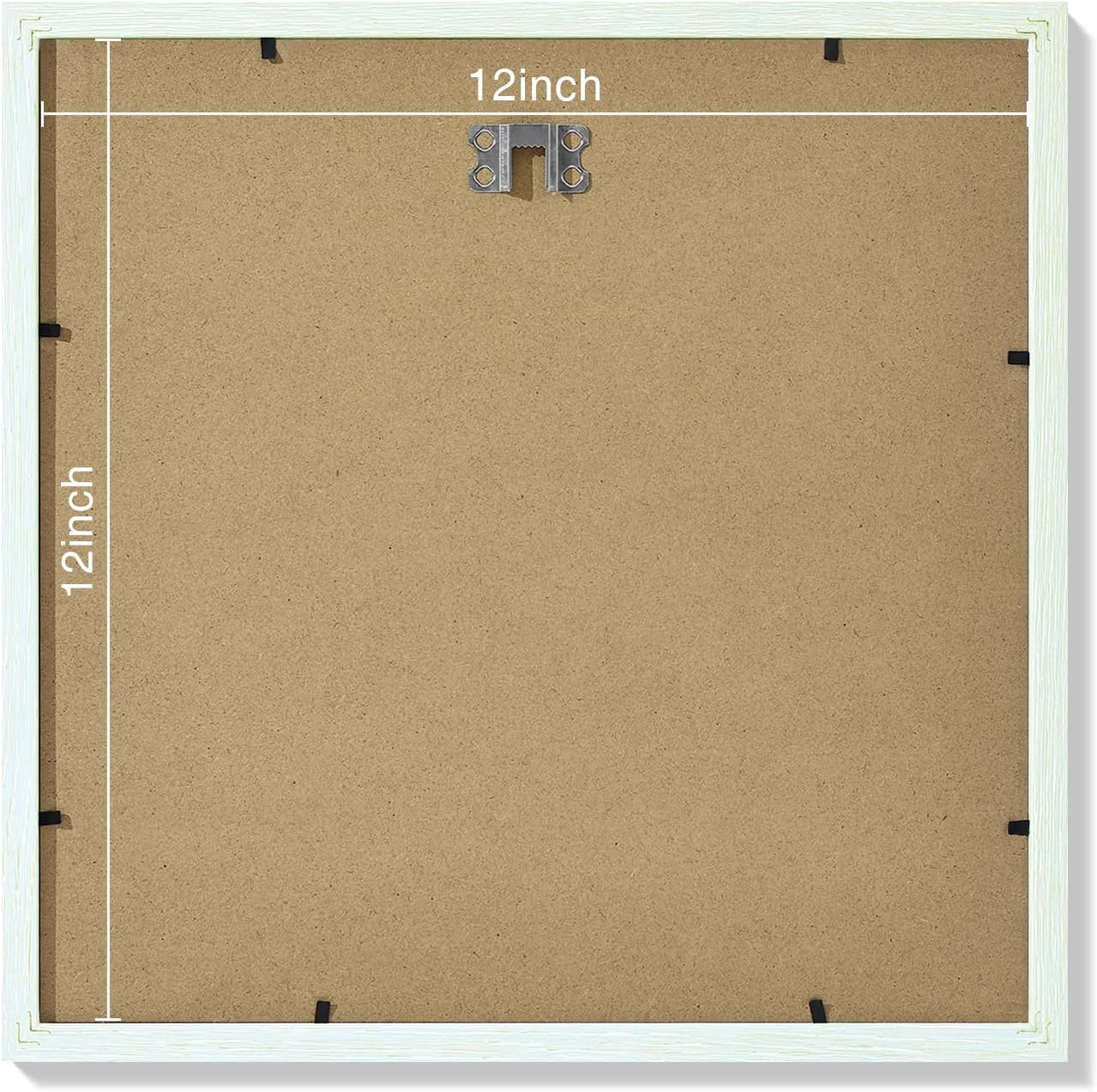 Vittanly 12x12 Picture Frames Set of 9, Shatter Resistant Plexiglass, Display 8x8 Pictures with Mat or 12x12 without Mat, Photo Frames for Wall Mount, Engineered Wood, Vintage Green