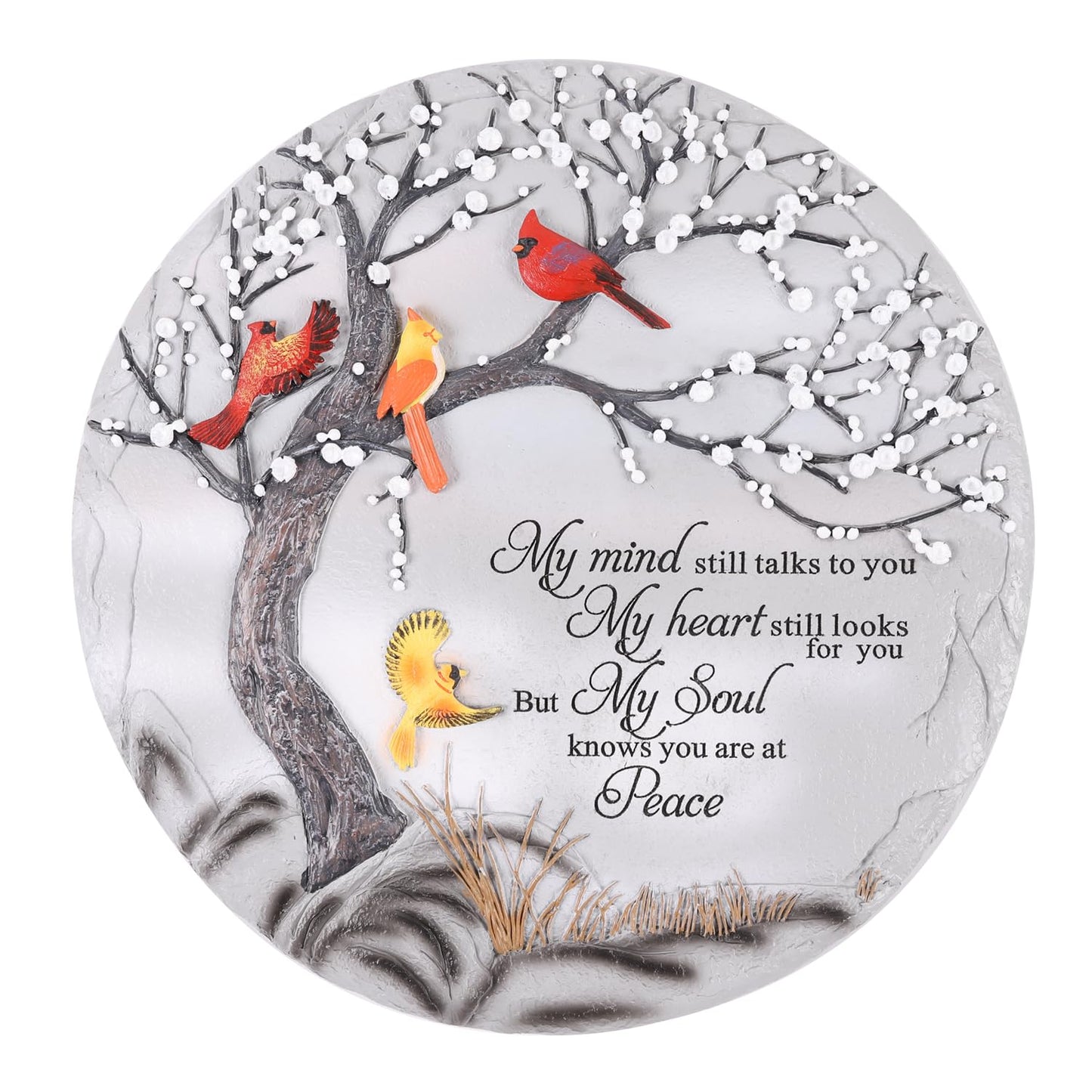 Cardinal Memorial Graden Stones, Garden Stones in Memory of Loved Ones, Memorial Gifts for Loss of Mother Father, Memorial Stepping Stones for Outdoor Decor, Memorial Gifts