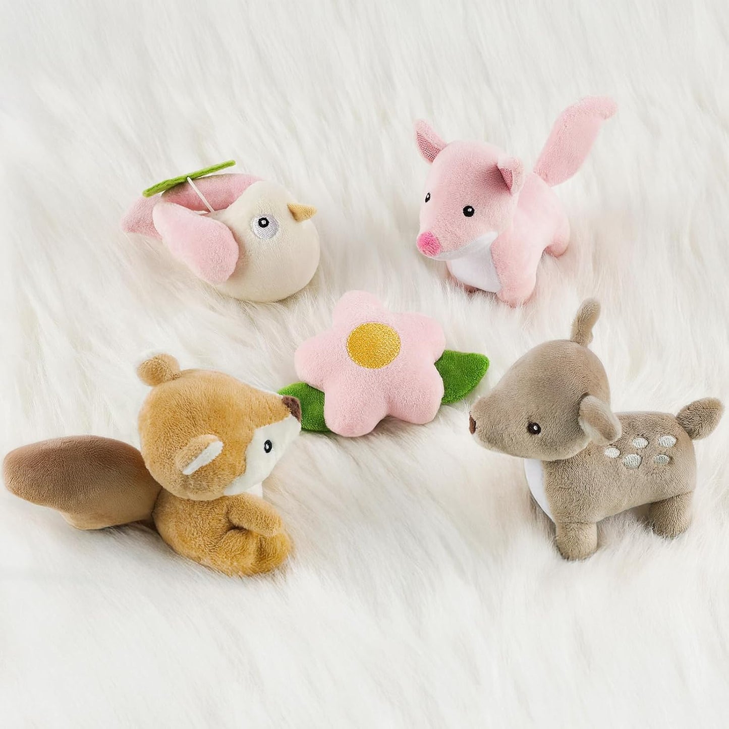 Woodland Crib Mobile for Girls – Cute Animals Baby Mobile for Crib with Upgraded 3-Mode Music Box, Pink Nursery Mobiles, Fits Standard Cribs, Forest Nursery Decor